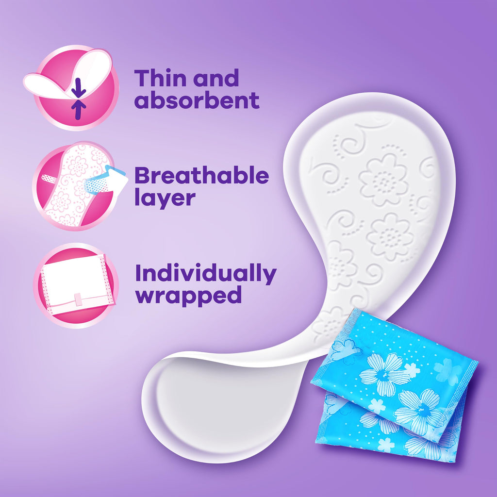 Always Daily Fresh Thin Panty Liners Edge-to-Edge Adhesive

