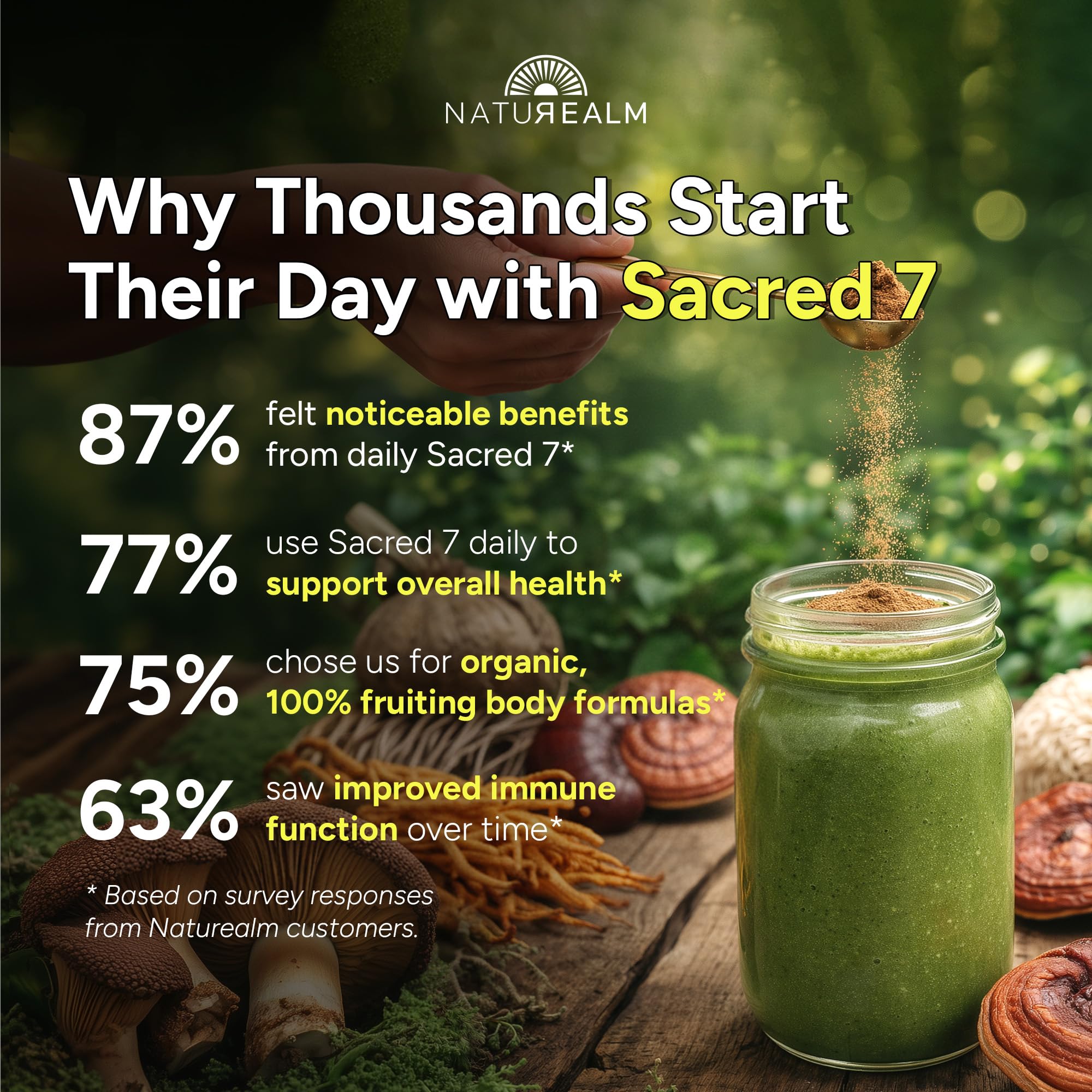 Sacred Organic Mushroom Powder Supplement | Naturealm

