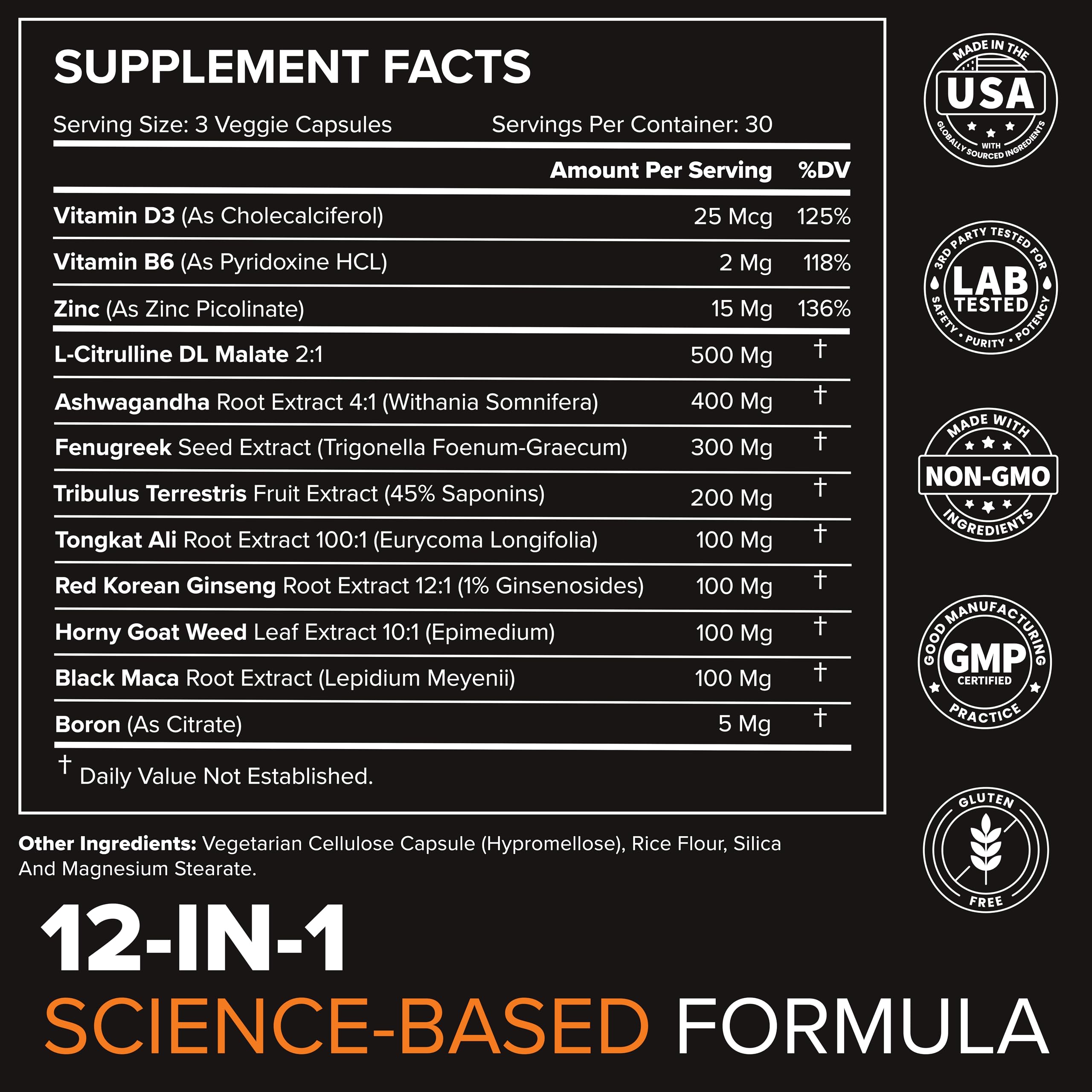 Testosterone Support for Men by Peak Potential

