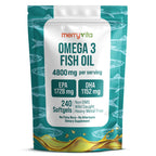 MerryVita Omega-3 Fish Oil Softgels Burpless


