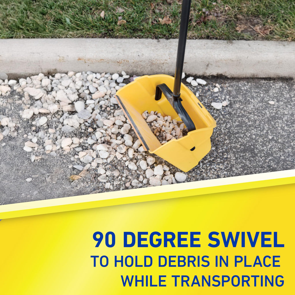 Quickie Debris Dustpan with Handle for Cleaning

