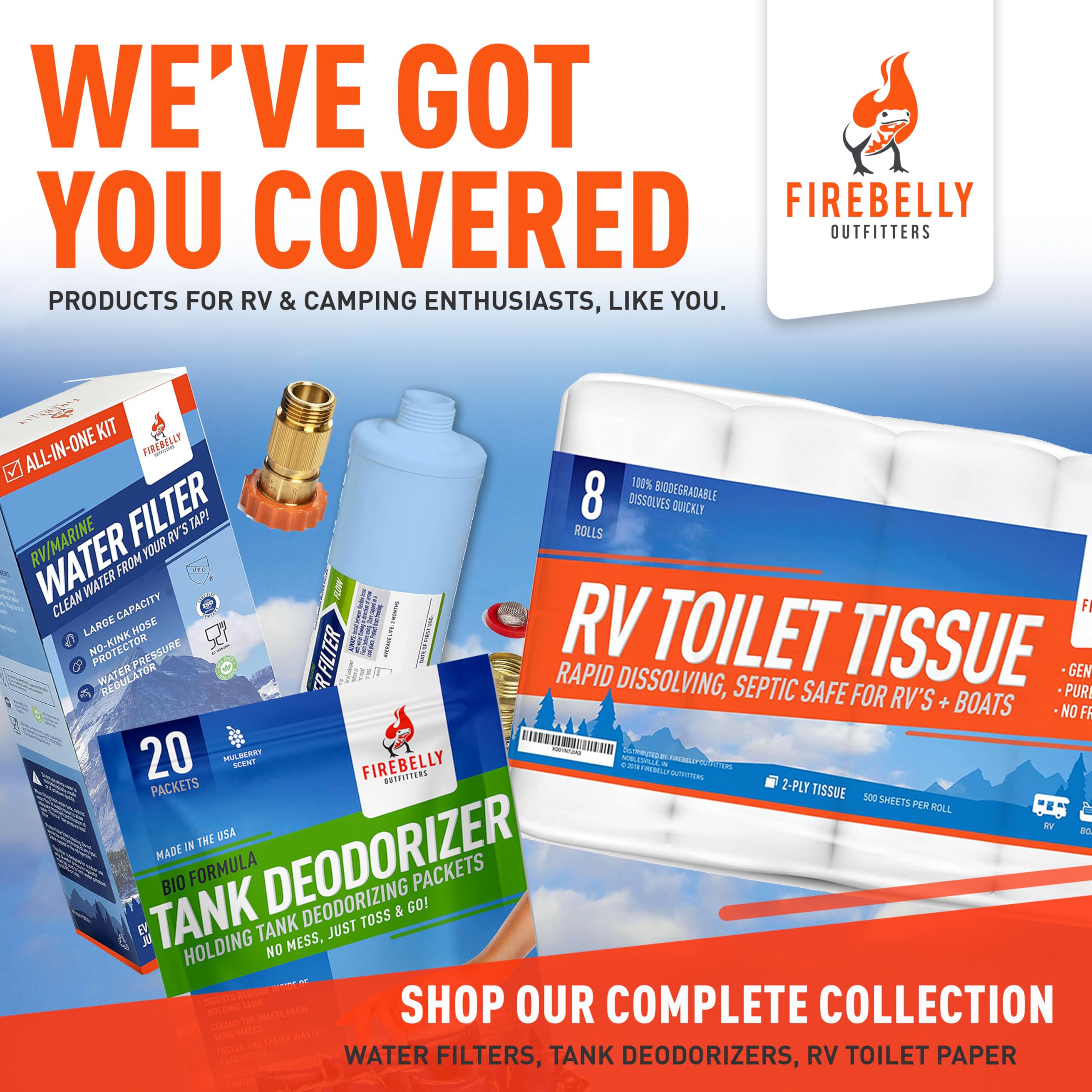 Firebelly Outfitters RV Toilet Paper - Septic Safe


