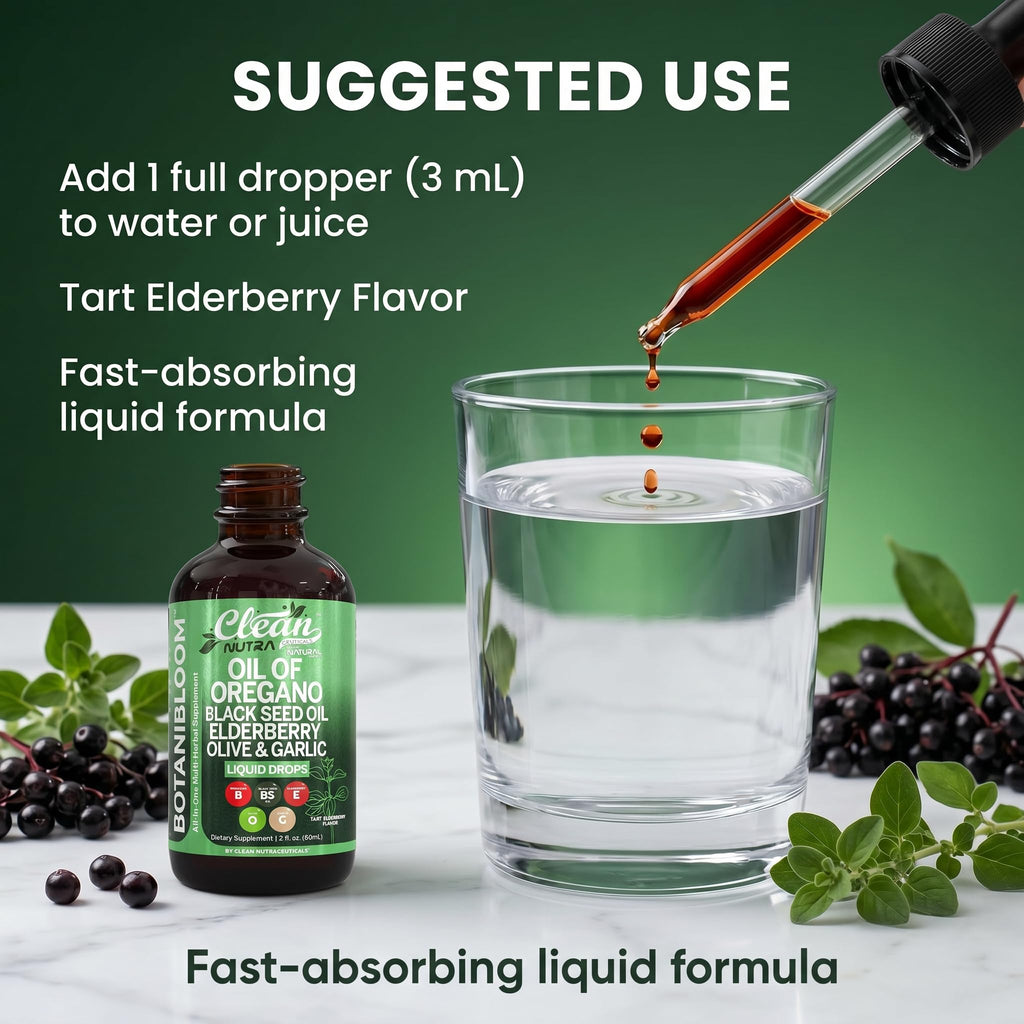 Clean Nutraceuticals Oil of Oregano Immune Support Liquid

