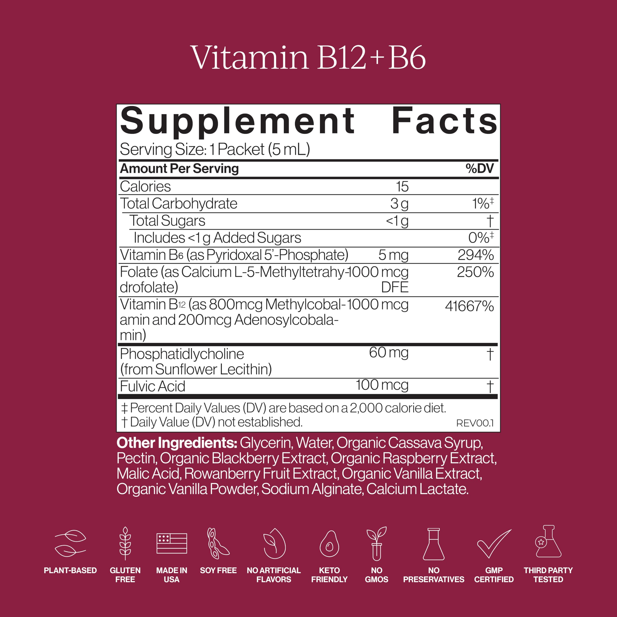 CYMBIOTIKA Liposomal B Vitamins with D3, K2 CoQ10


