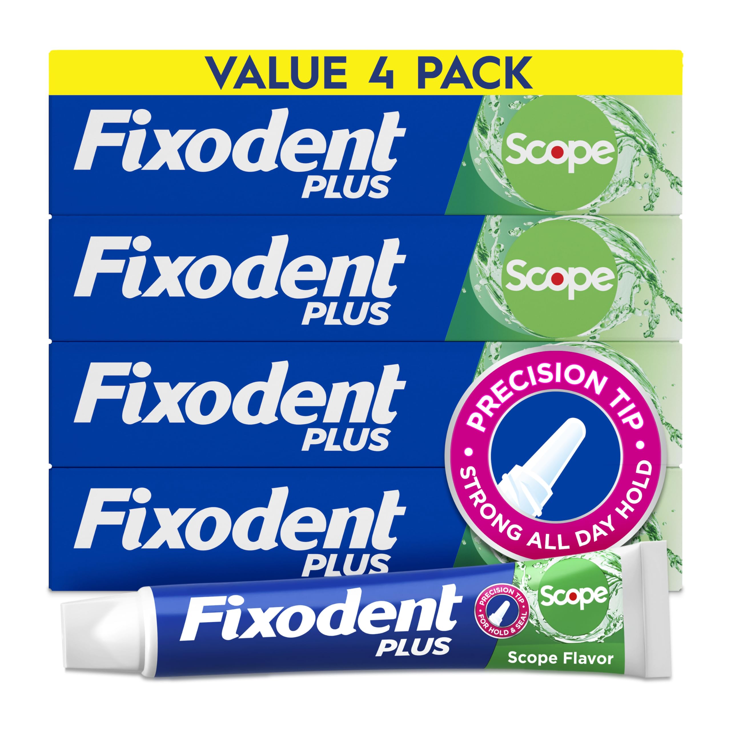 Fixodent Plus Scope Denture Adhesive Cream | Strong Hold

