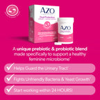 AZO Dual Protection Probiotics for Urinary & Vaginal Health

