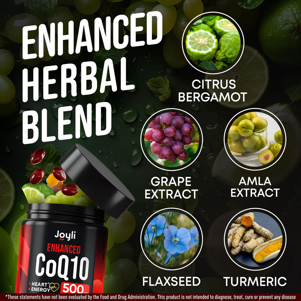 Joyli CoQ10 Supplement for Heart Health and Energy

