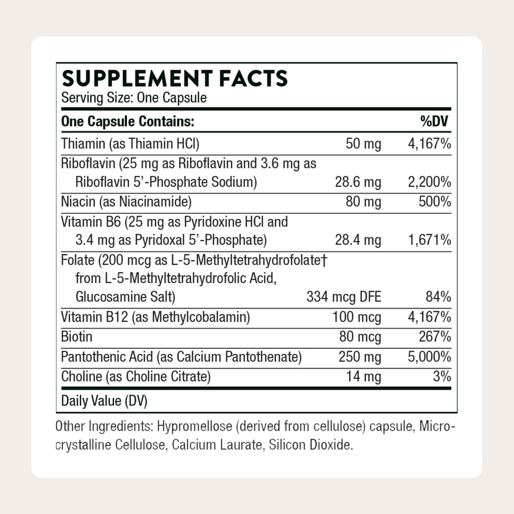 Thorne Stress B-Complex with B Vitamins & Folate

