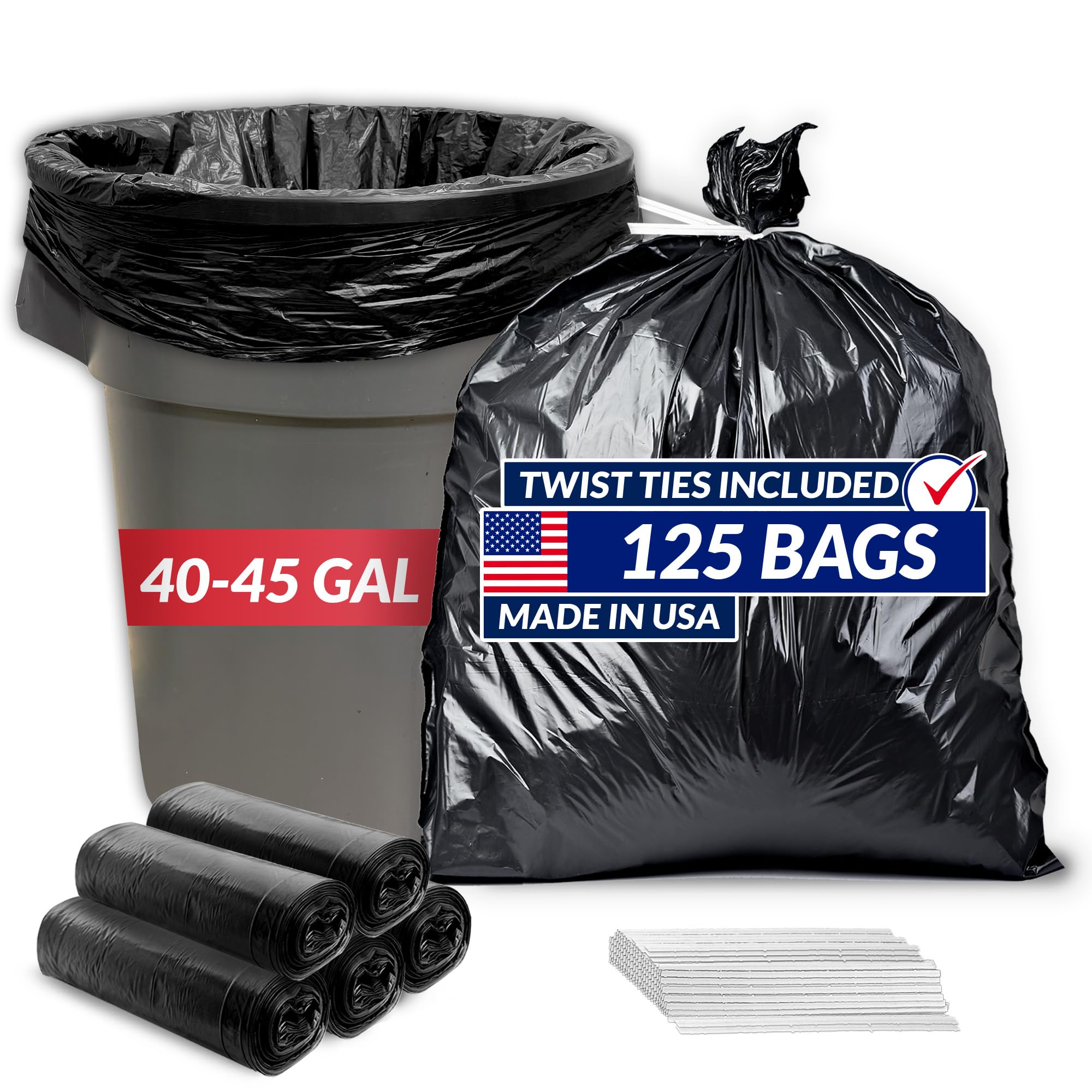 Trash Bags by Reli. Durable for Home Use

