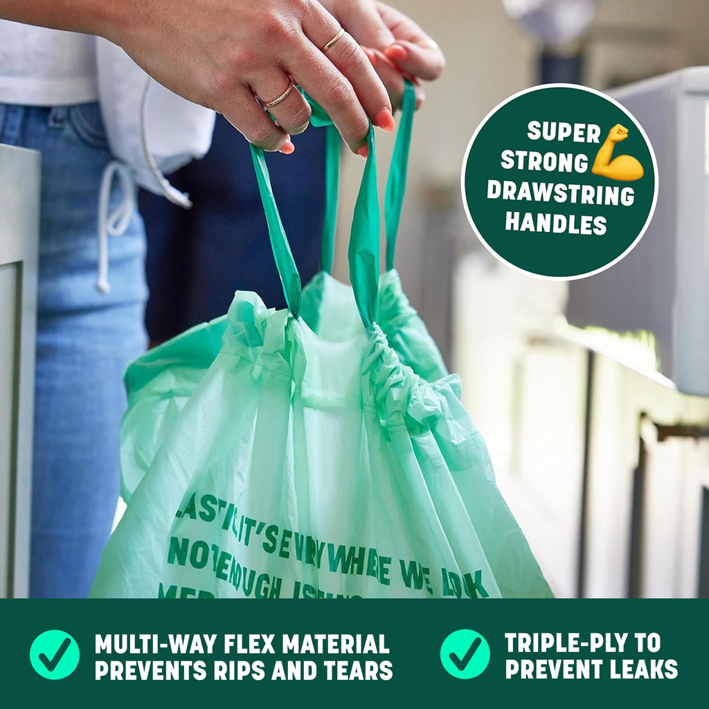 HoldOn Compostable Kitchen Bags | Leakproof Plant-Based

