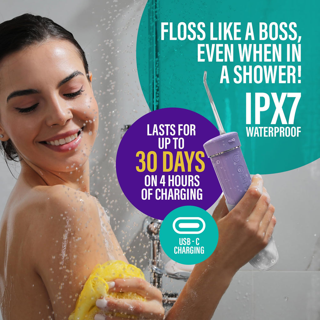 Water Flosser by GuruNanda – Mini Travel Cordless

