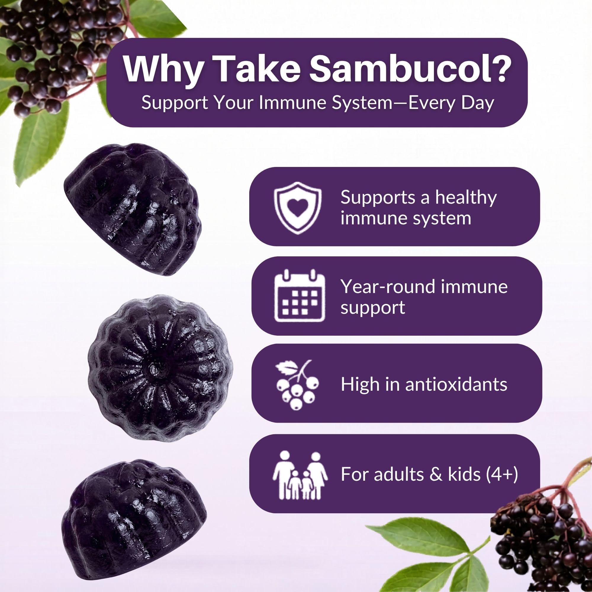 Sambucol Elderberry Gummies – Immune Support

