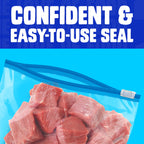 Ziploc Quart Freezer Slider Bags - Durable Food Storage

