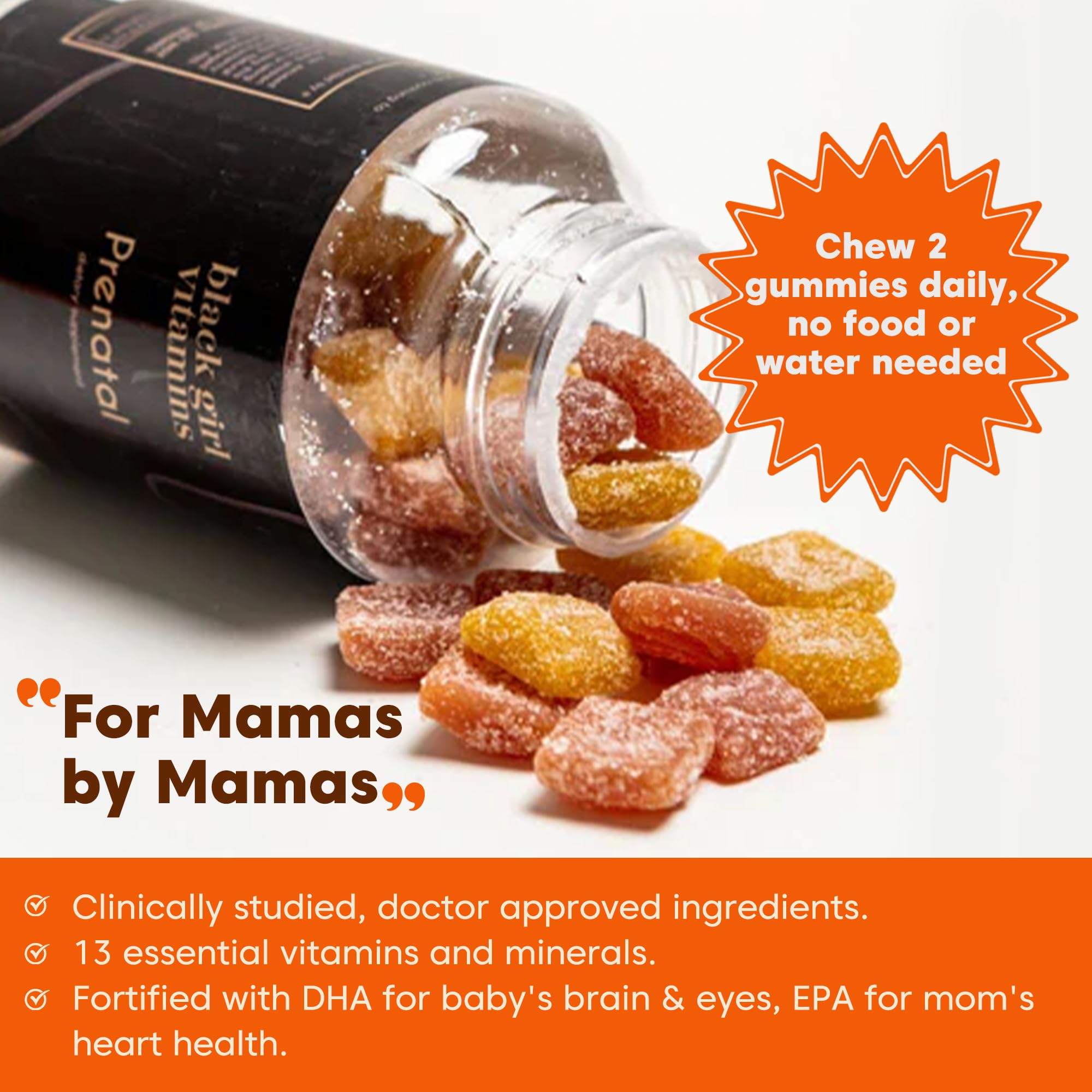Prenatal Gummies Black Girl Vitamins

