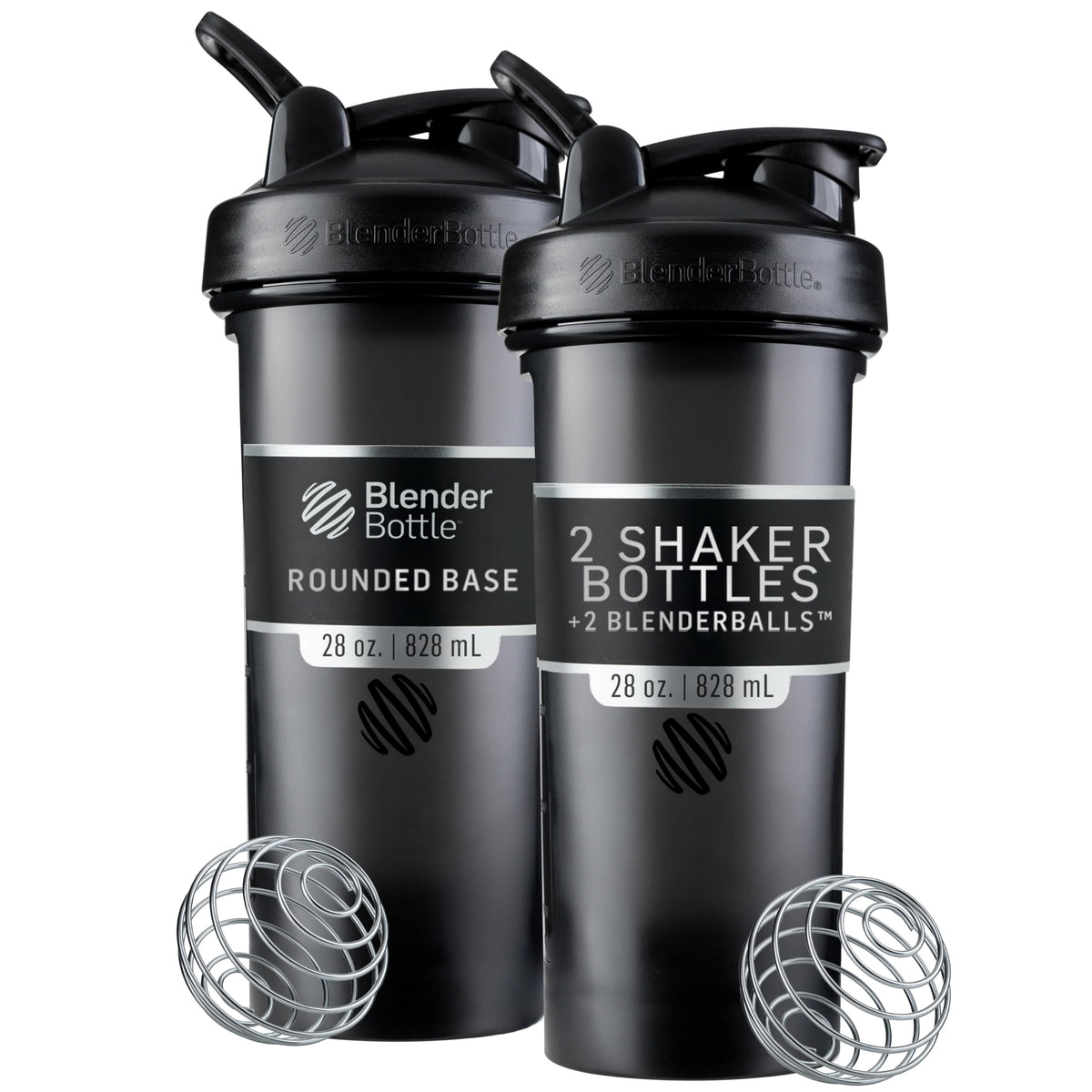 BlenderBottle Classic V2 Shaker Bottle with BlenderBall Wire Whisk