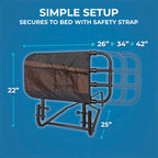 Stander EZ Adjust Bed Rail for Elderly Safety

