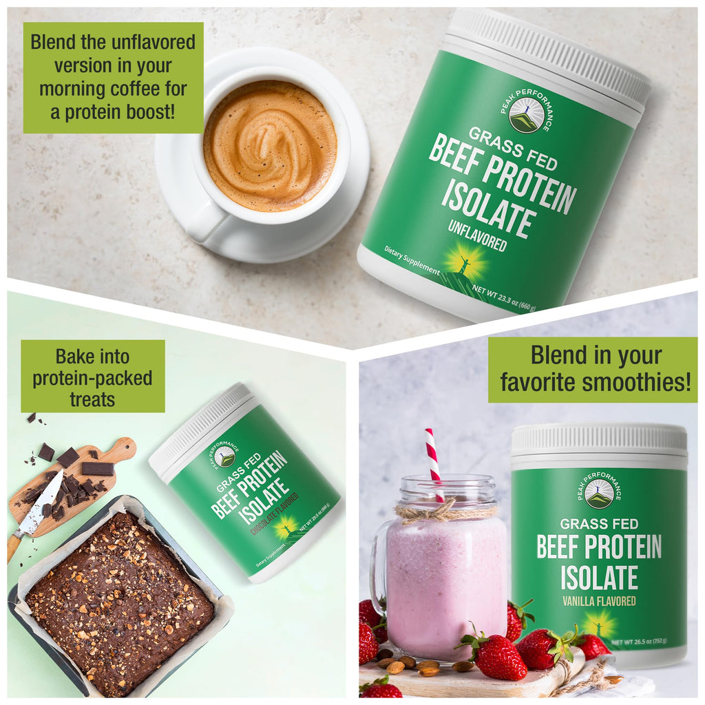 Grass Fed Beef Protein Isolate Powder - Lactose Free

