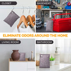 Activated Charcoal Odor Absorber Bags with Hooks

