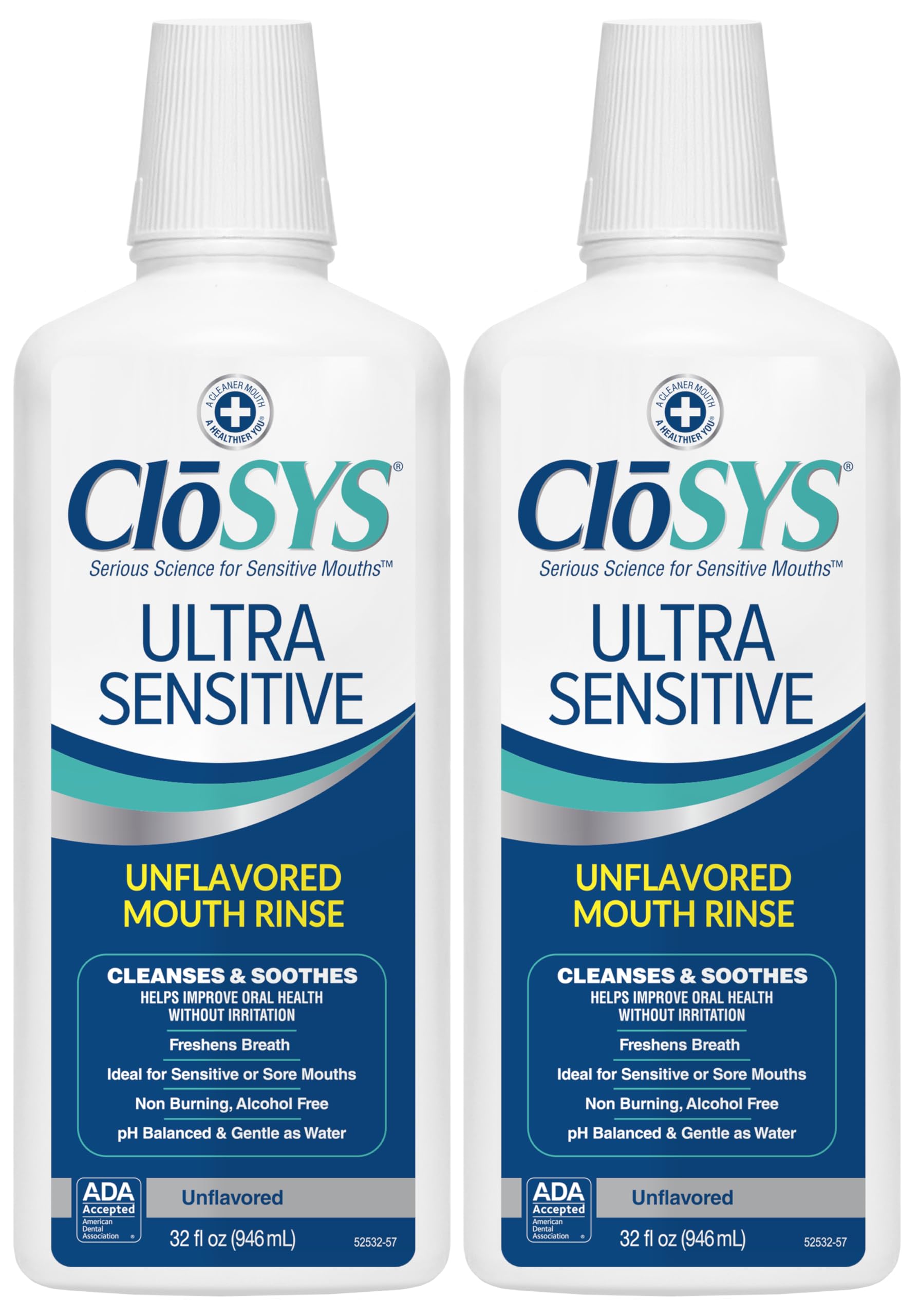 CloSYS Ultra Sensitive Mouthwash - Alcohol-Free, pH Balanced

