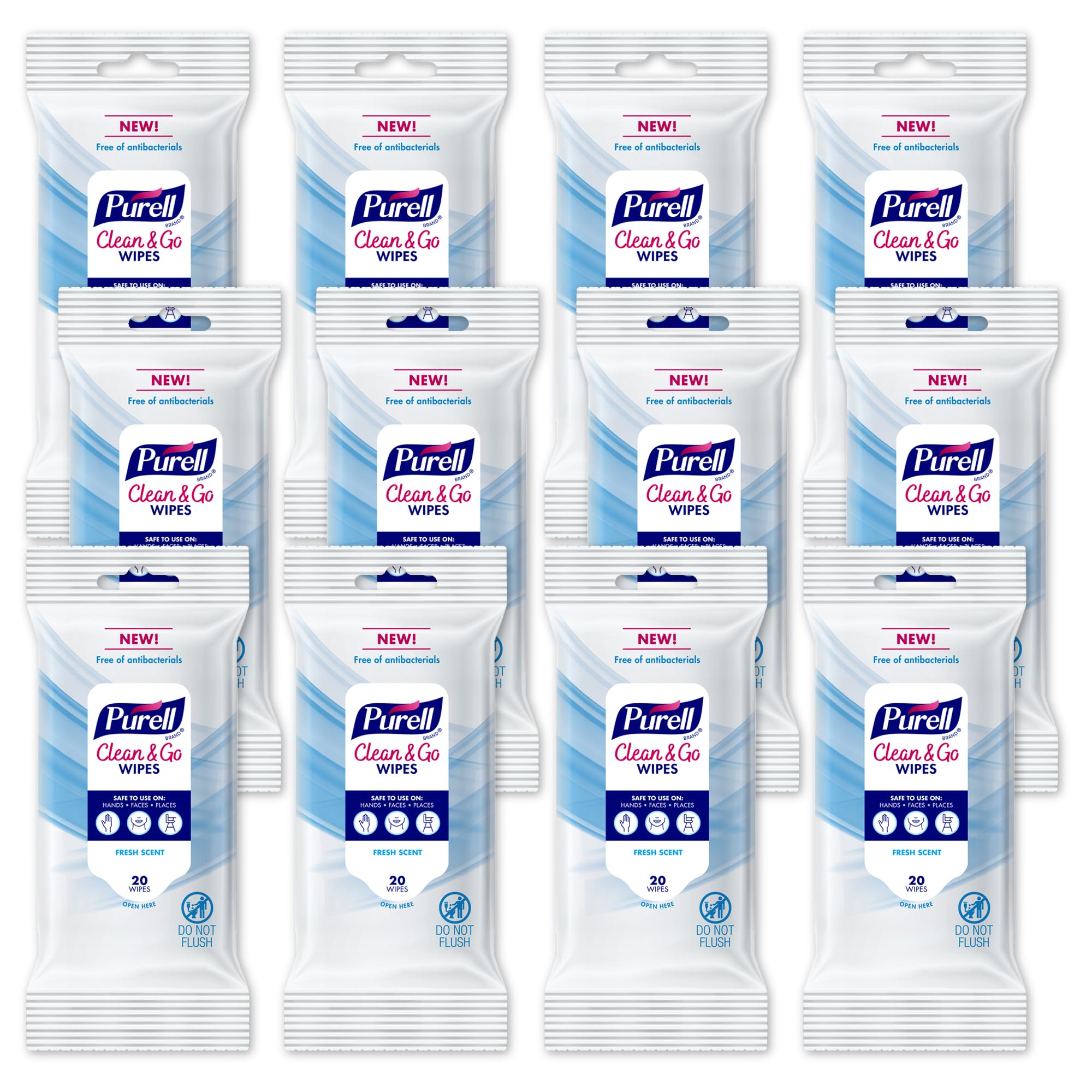 PURELL Clean & Go Wipes Portable Hand & Surface Cleaning

