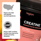 Legion Micronized Creatine Monohydrate for Muscle Gain

