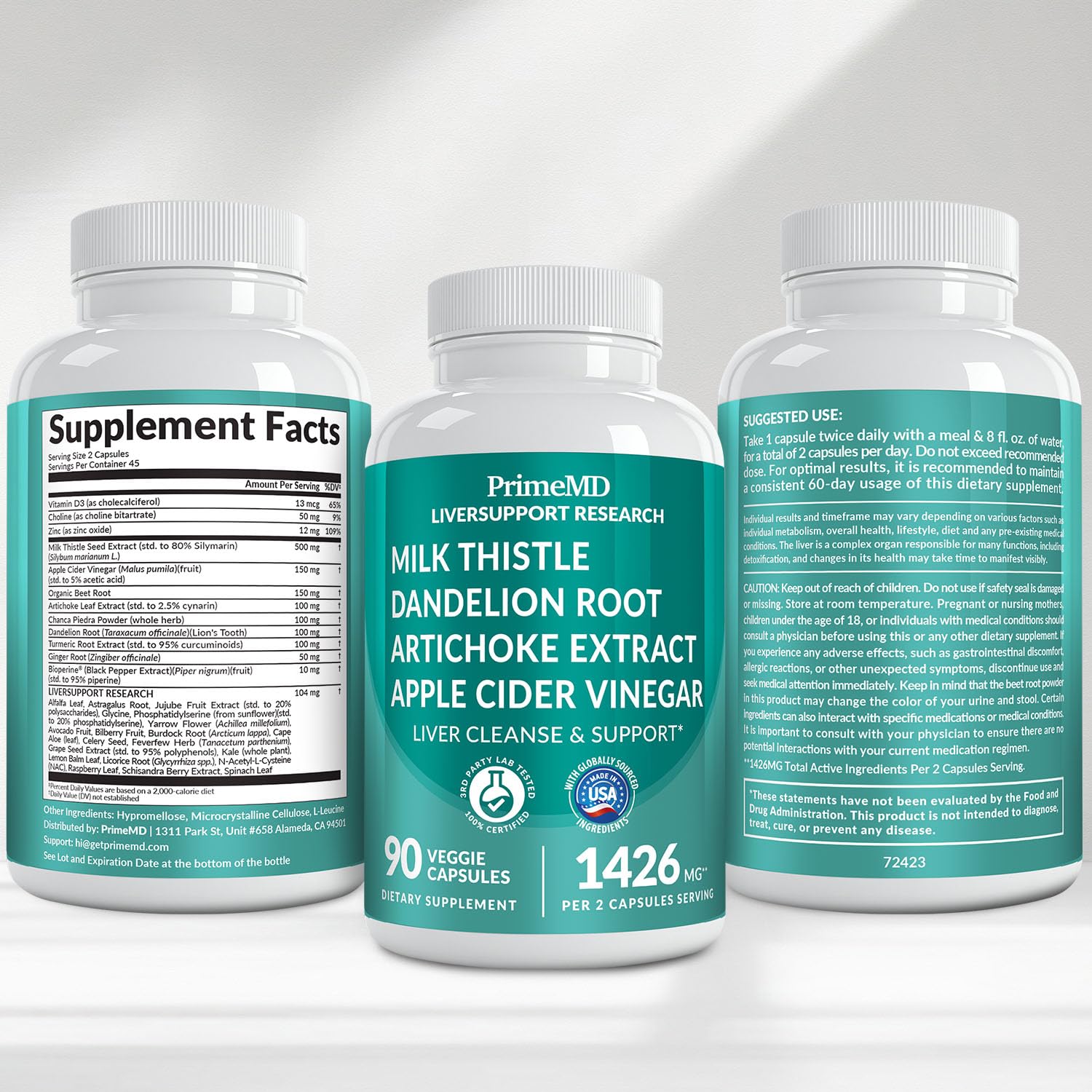 Liver Support Supplement with Milk Thistle – 32-in-1 Formula

