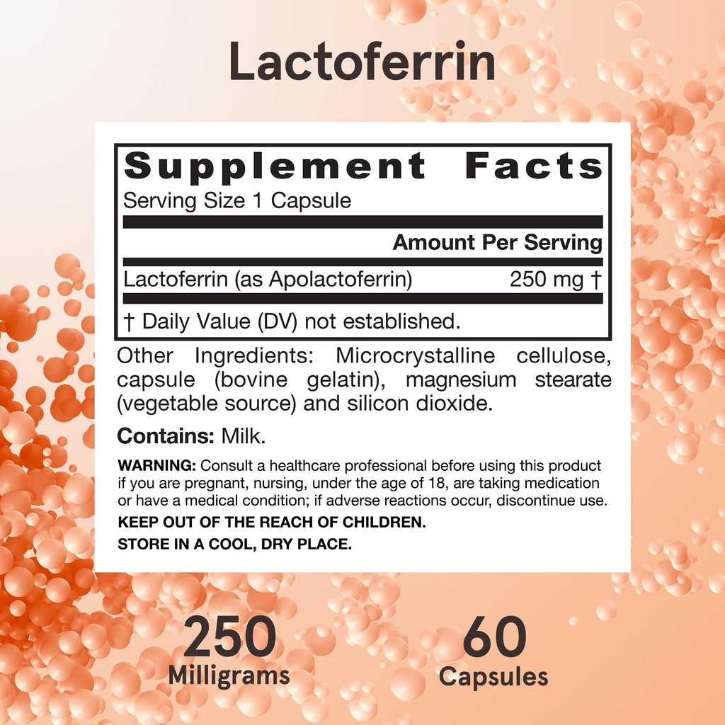 Jarrow Formulas Lactoferrin 250 mg Immune Support

