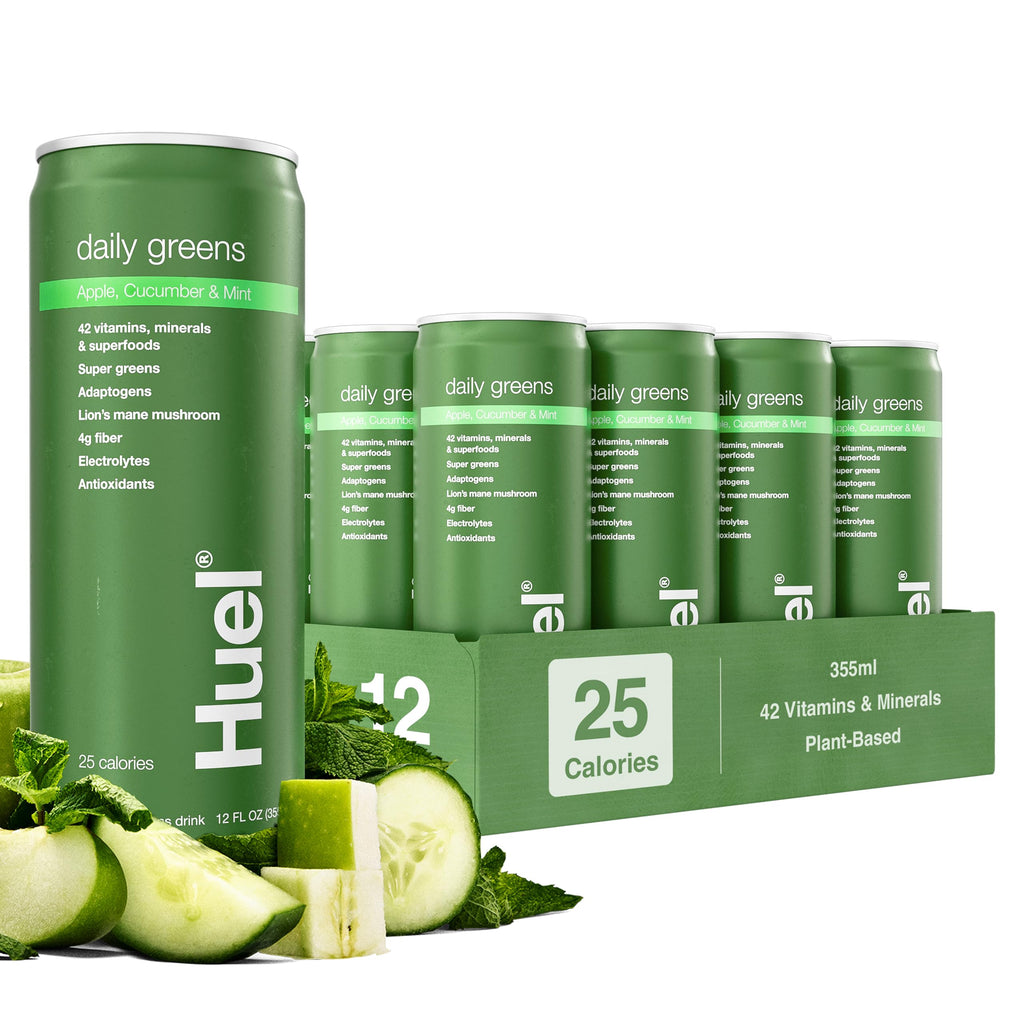 Huel Daily Greens Ready-to-Drink, 42 Vitamins & Wholefood Greens
