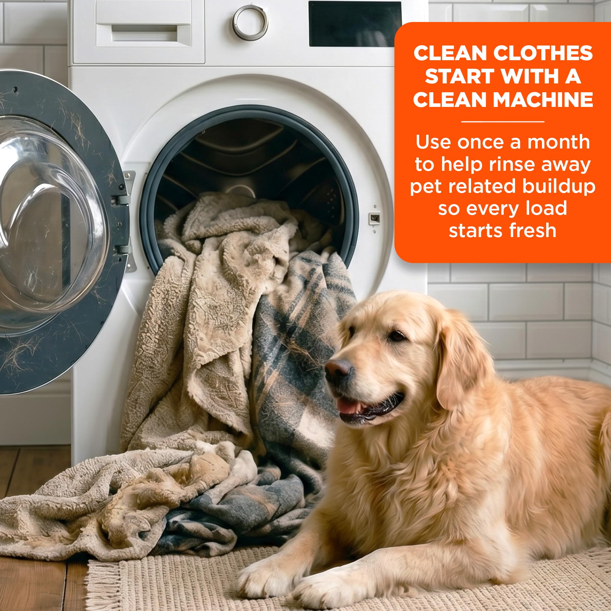 Tide Pet Washing Machine Cleaner Odor & Residue Eliminator

