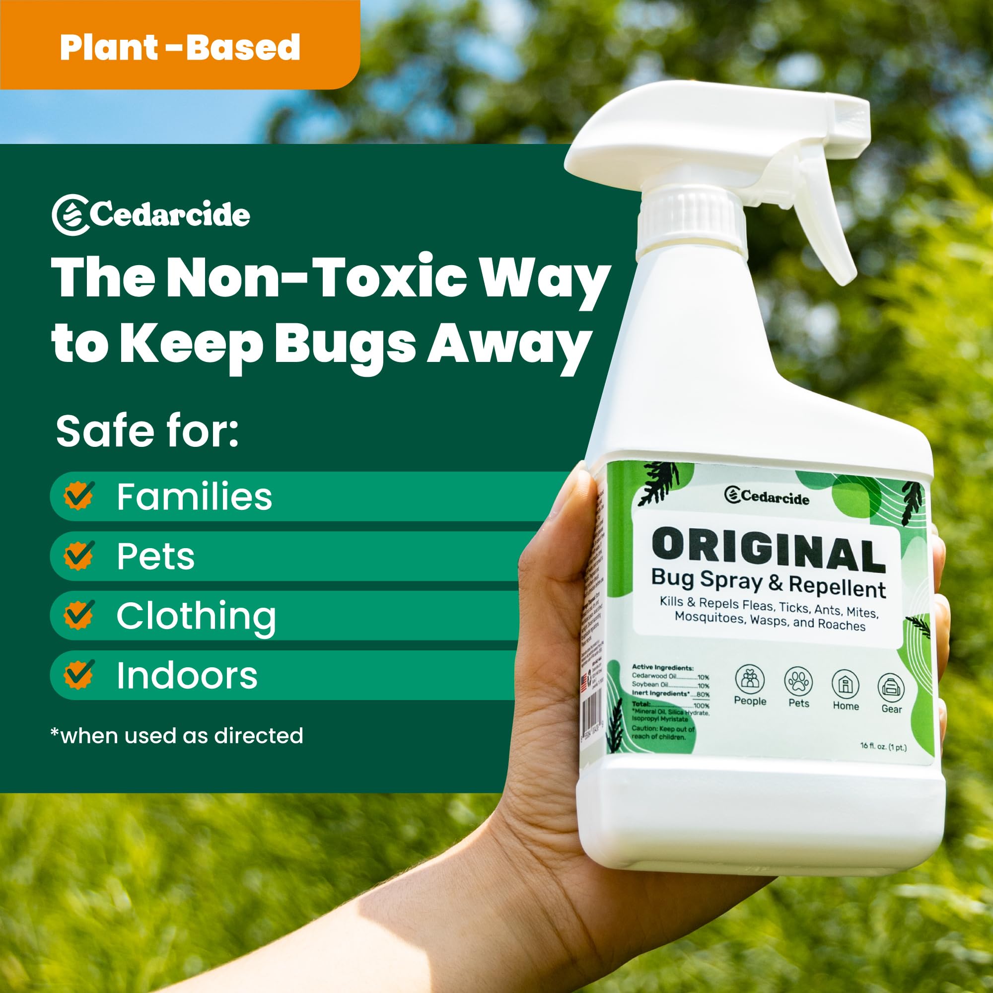 Cedarcide Original Cedar Oil Bug Spray | Indoor Pest

