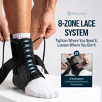 Ankle Brace Lace-Up Adjustable Support for Sprains

