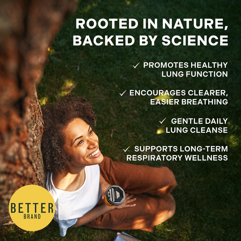 Betterbrand Mullein Drops for Lung Detox - Alcohol-Free

