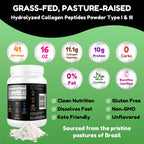 Collagen Peptides Powder Halal Grass-Fed Type I & III

