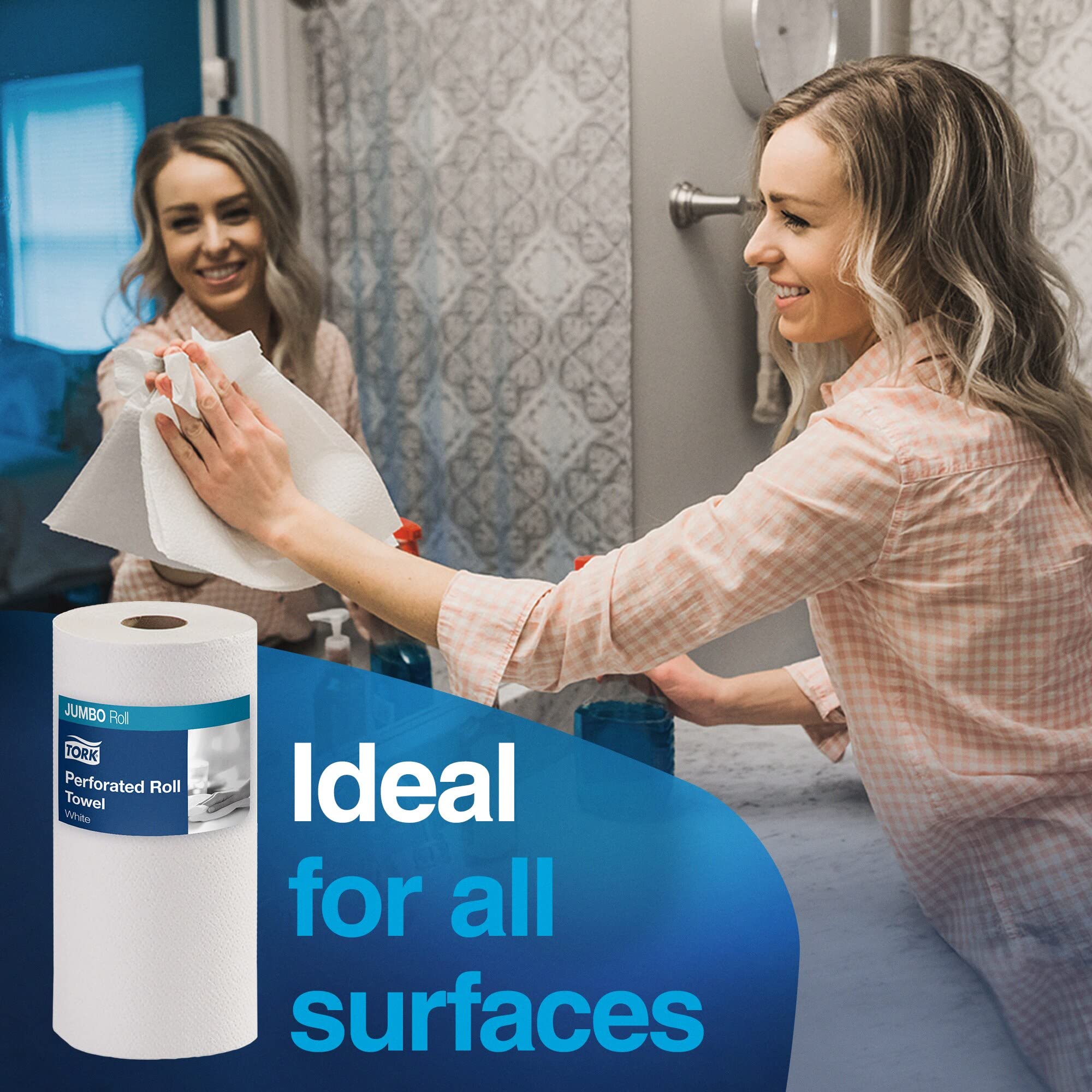 Universal Perforated Towel Roll - Two-Ply Kitchen Towels

