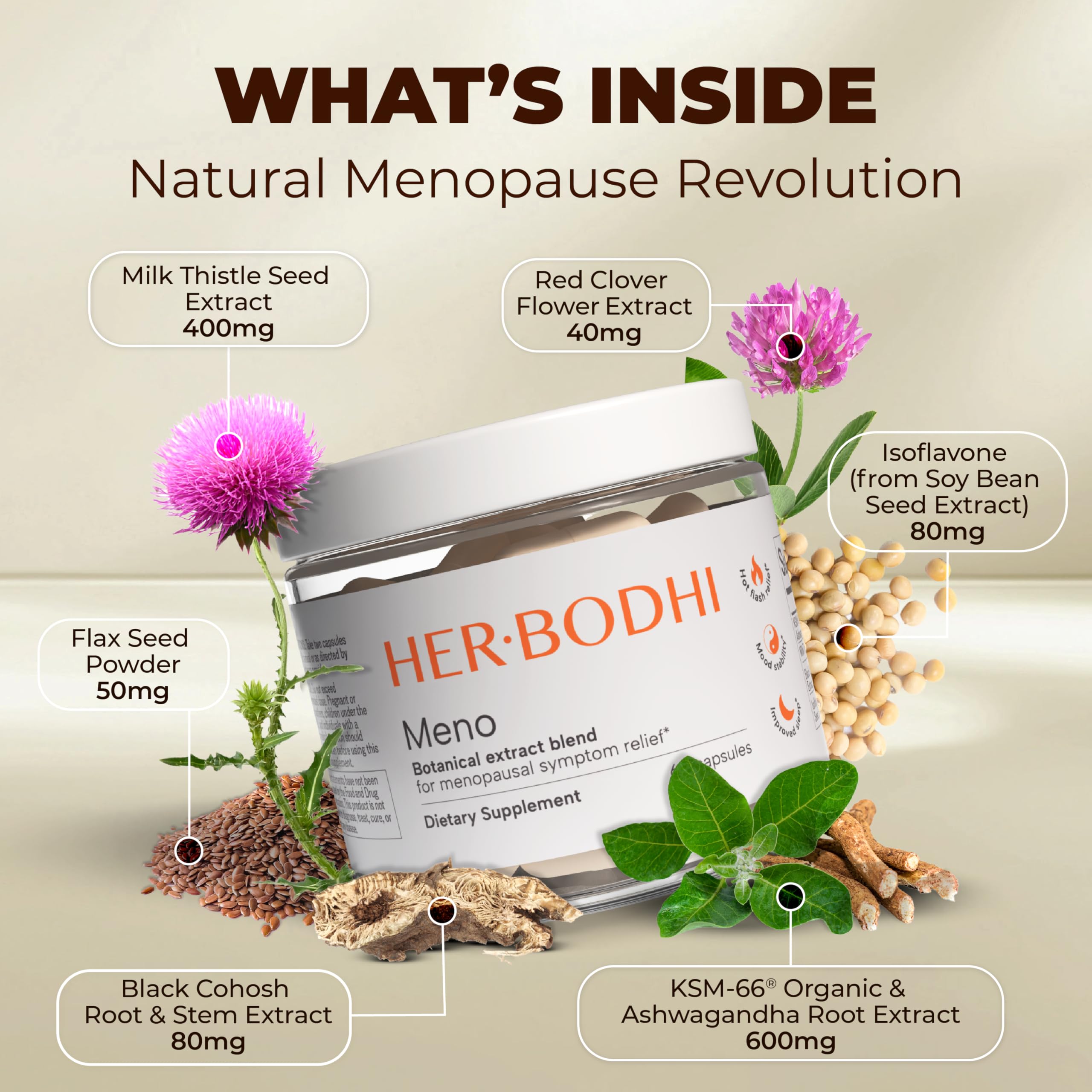 Her Bodhi Meno Menopause Support Ashwagandha


