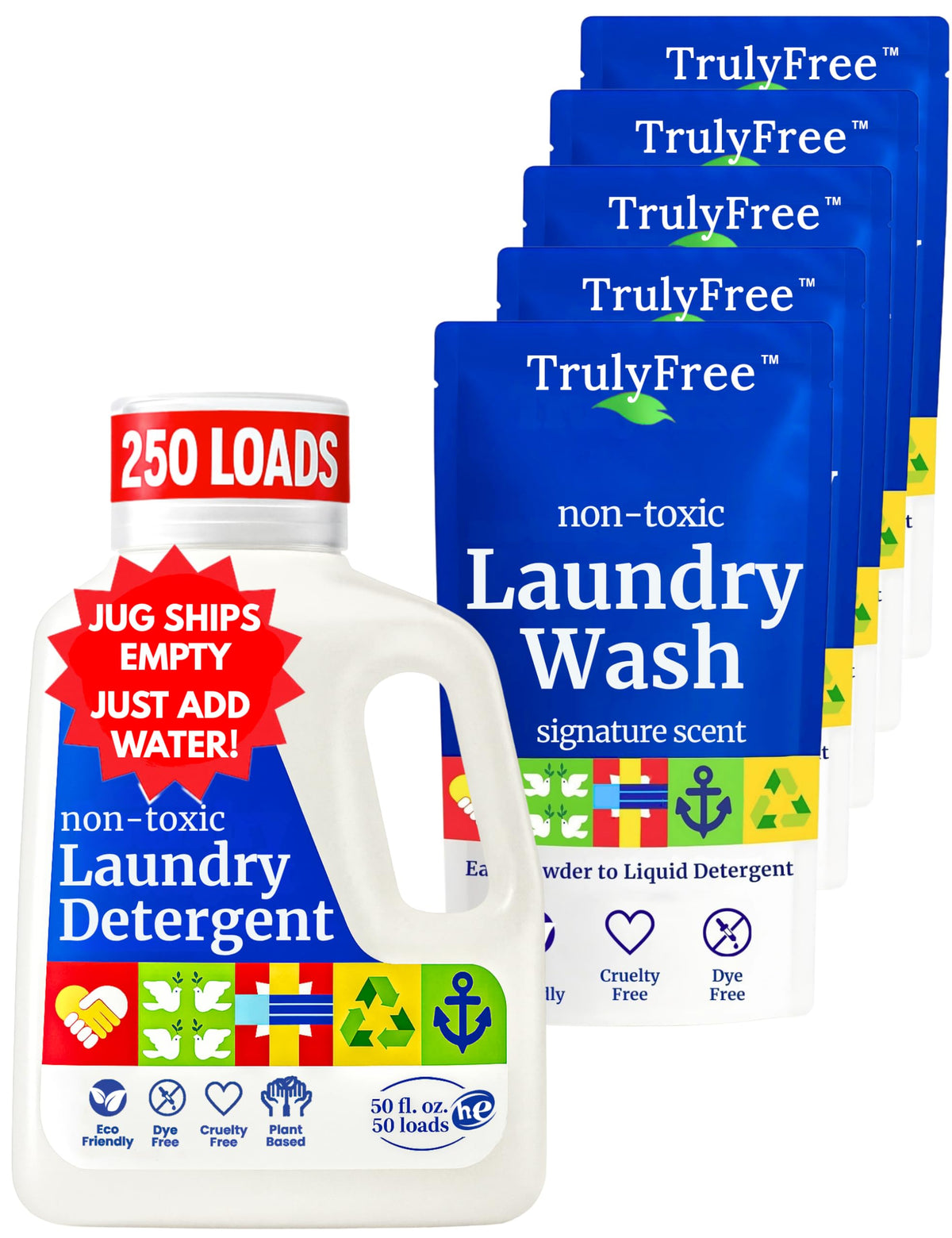 Truly Free Natural Laundry Detergent - Sensitive Skin Safe