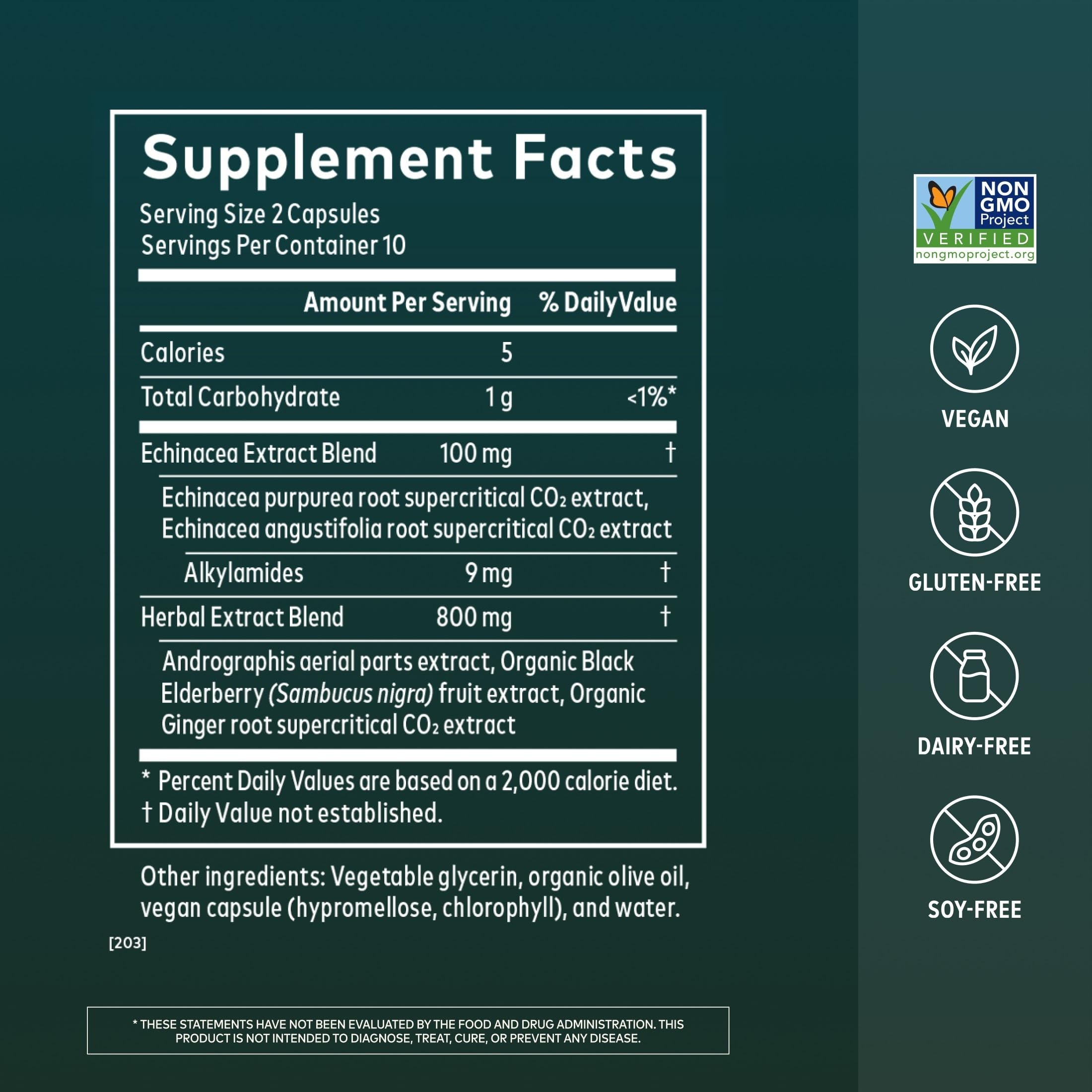 Gaia Herbs Quick Defense Immune Support | Liquid Phyto-Caps

