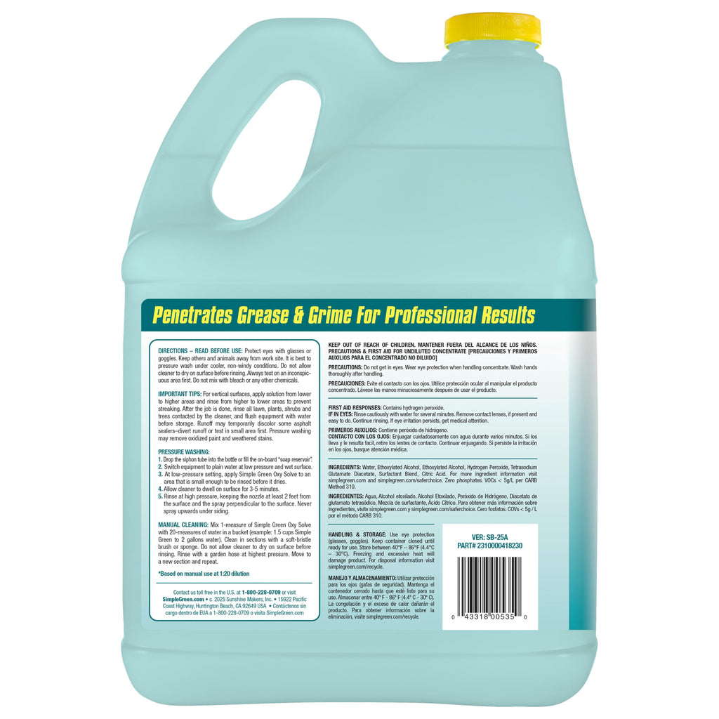 Simple Green Oxy Solve Outdoor Cleaner Concentrate

