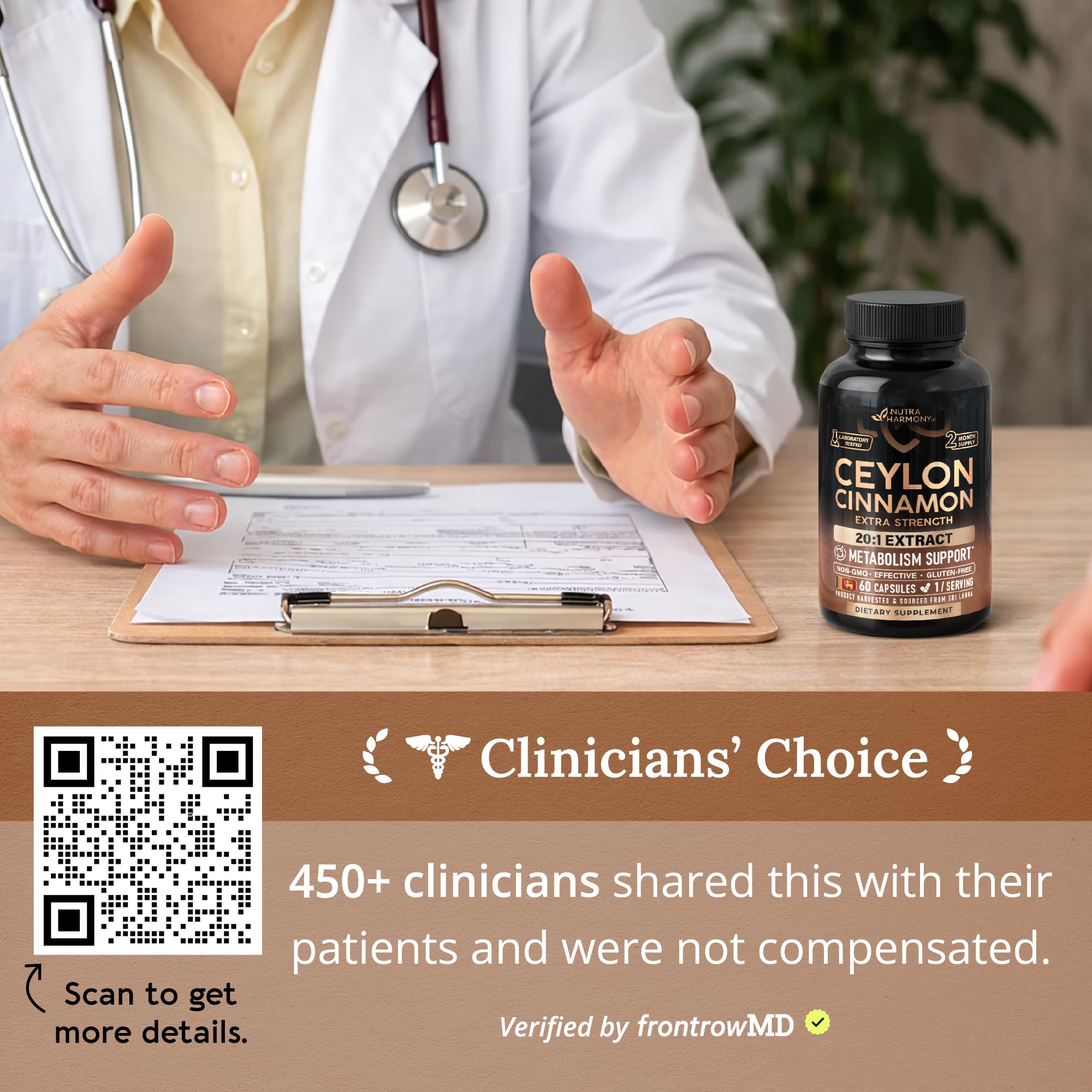 Ceylon Cinnamon Capsules Extra Strength for Metabolism

