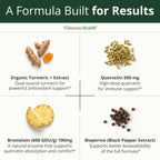 Quercetin with Bromelain Turmeric Curcumin Supplement

