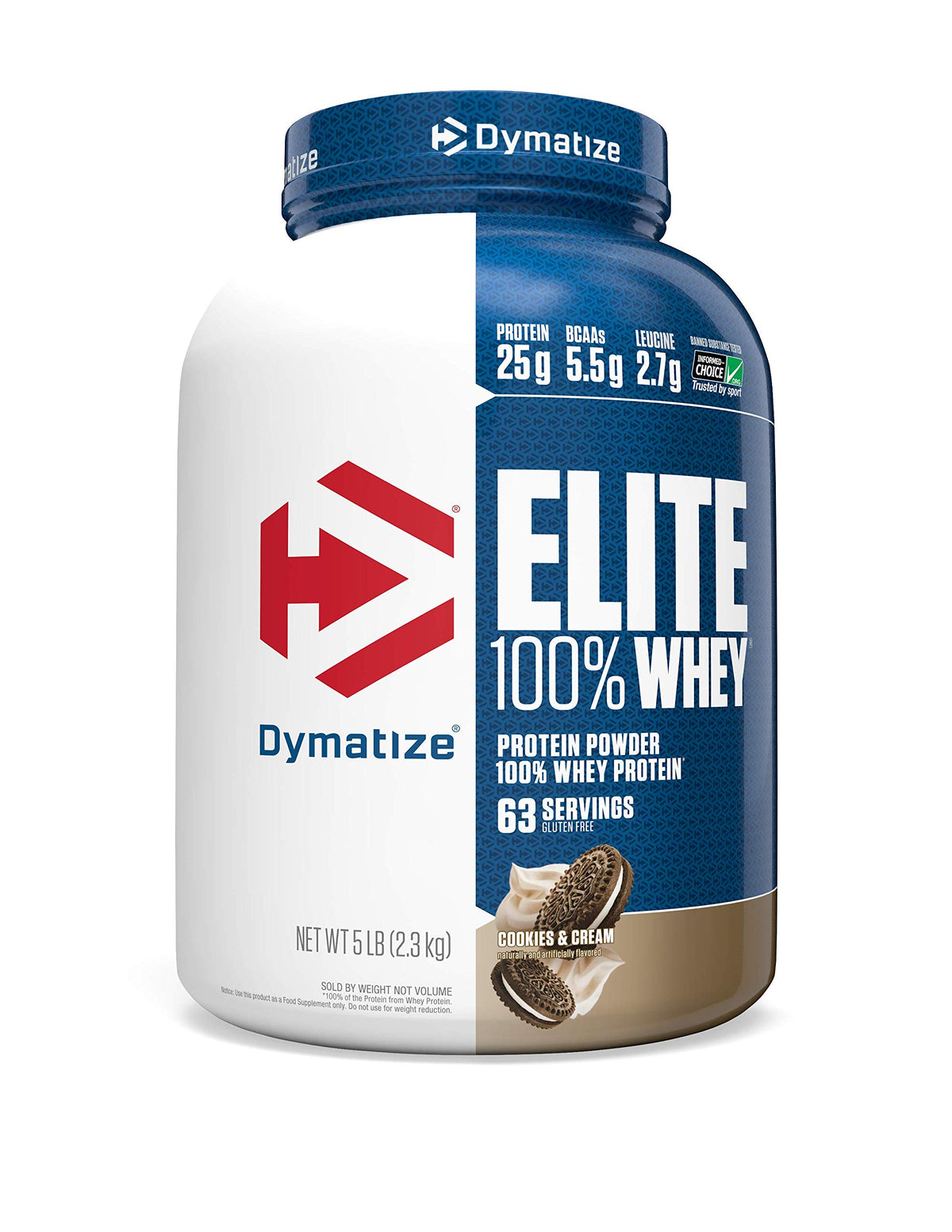 Dymatize Elite 100% Whey Protein Powder with L-Leucine for Fast Digesting