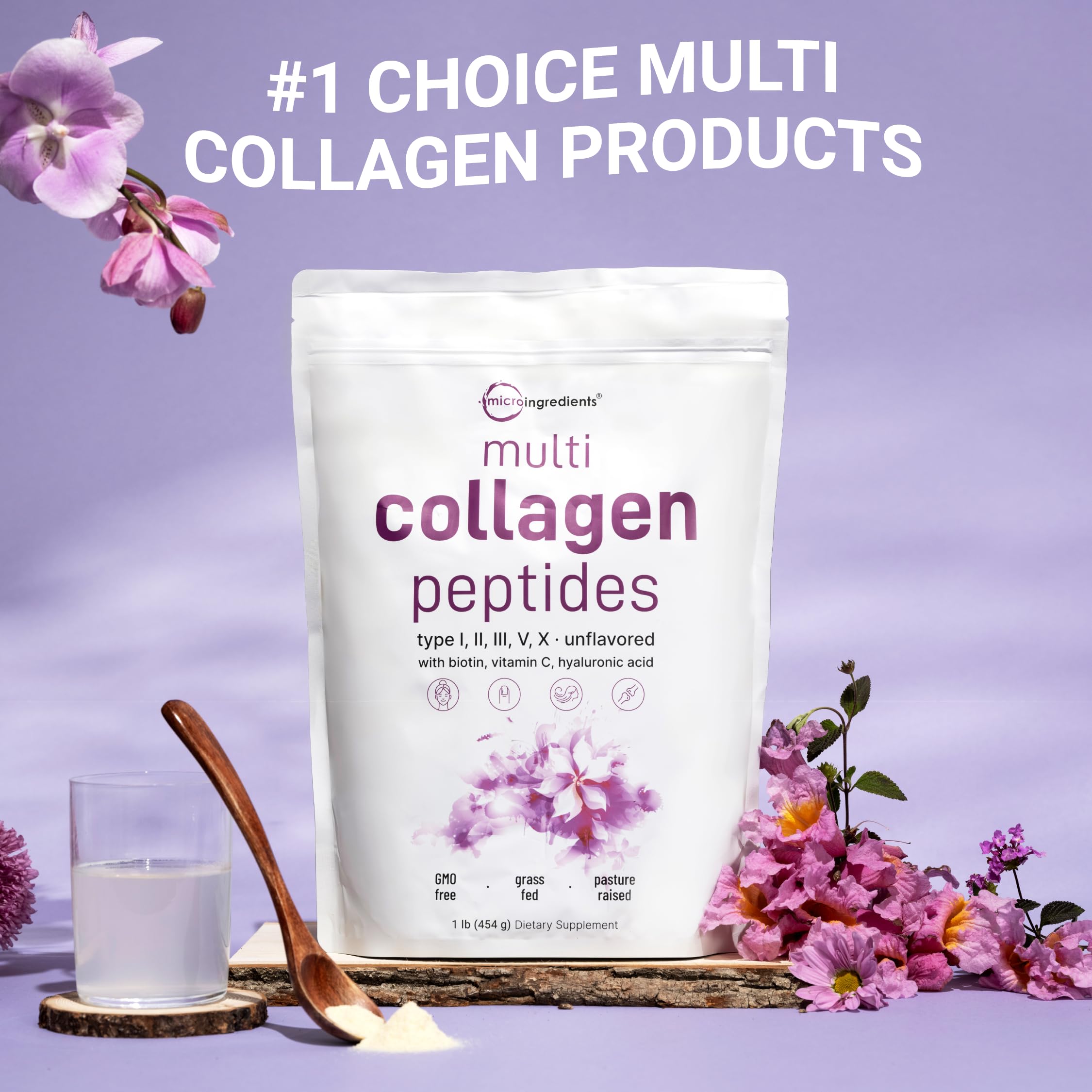 Micro Ingredients Collagen Peptides Powder – Unflavored

