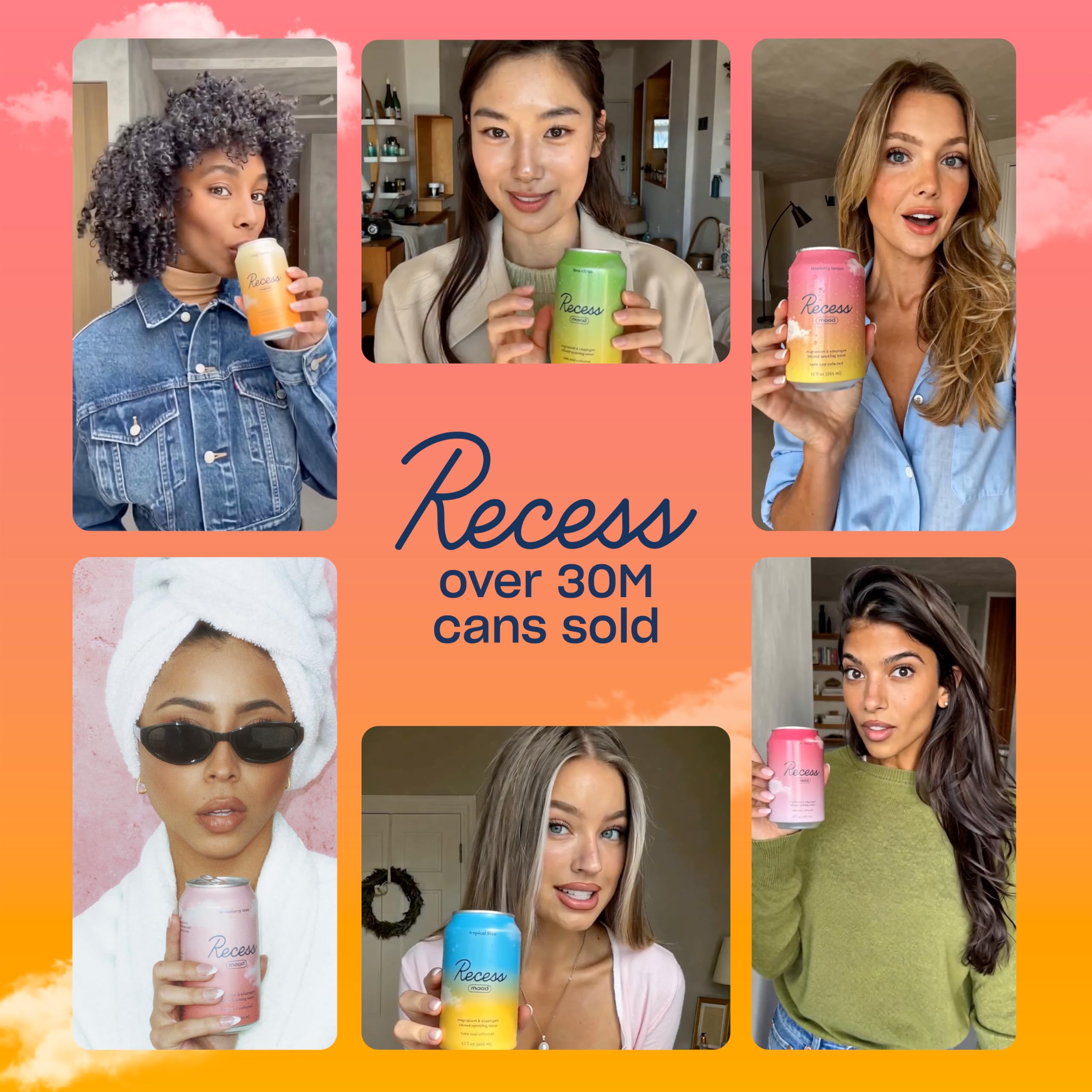 Recess Mood Magnesium & Adaptogen Drink Relaxation Beverage

