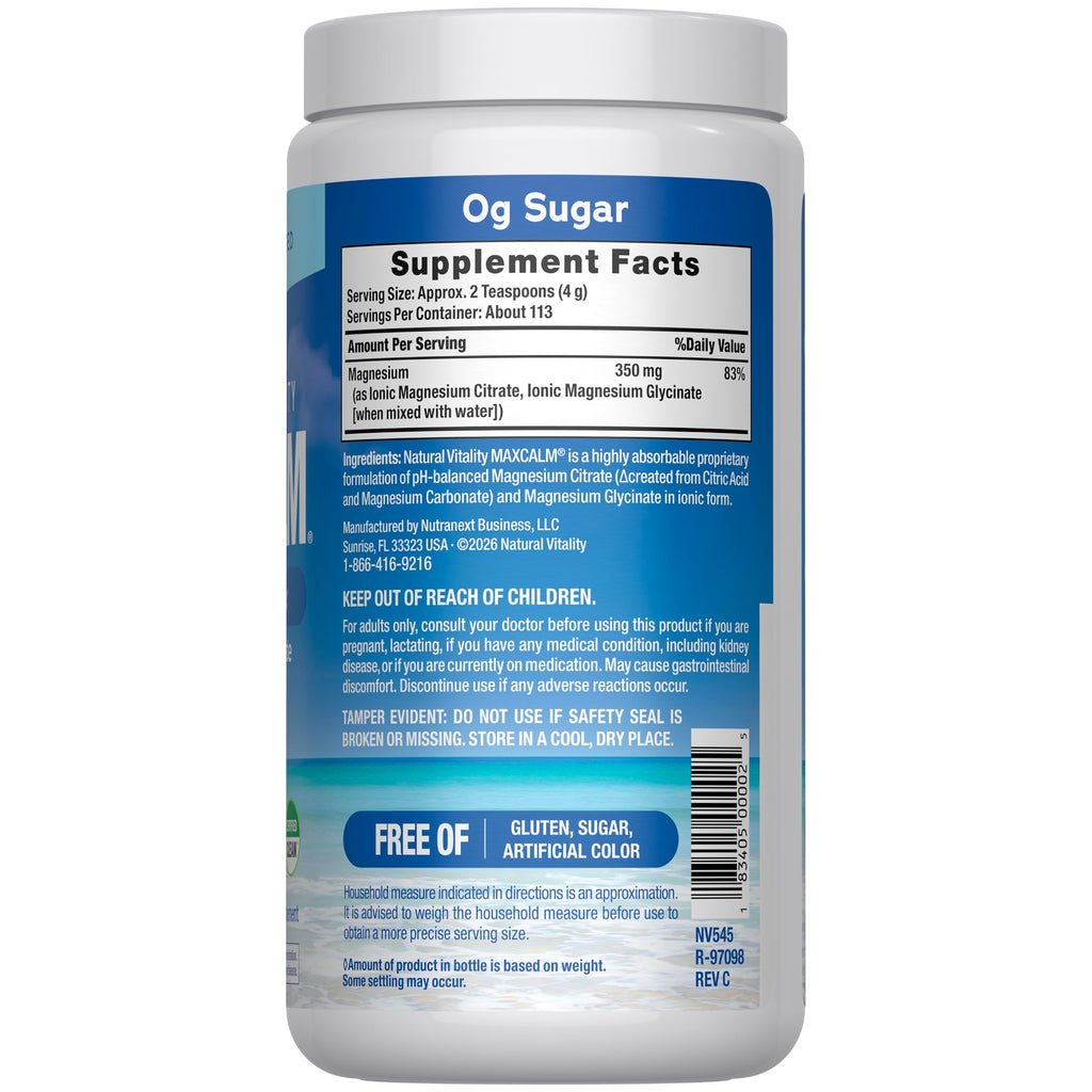 Natural Vitality CALM Magnesium Drink Mix | Calming Supplement

