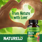 Naturelo Vegan Iron Supplement with Vitamin C

