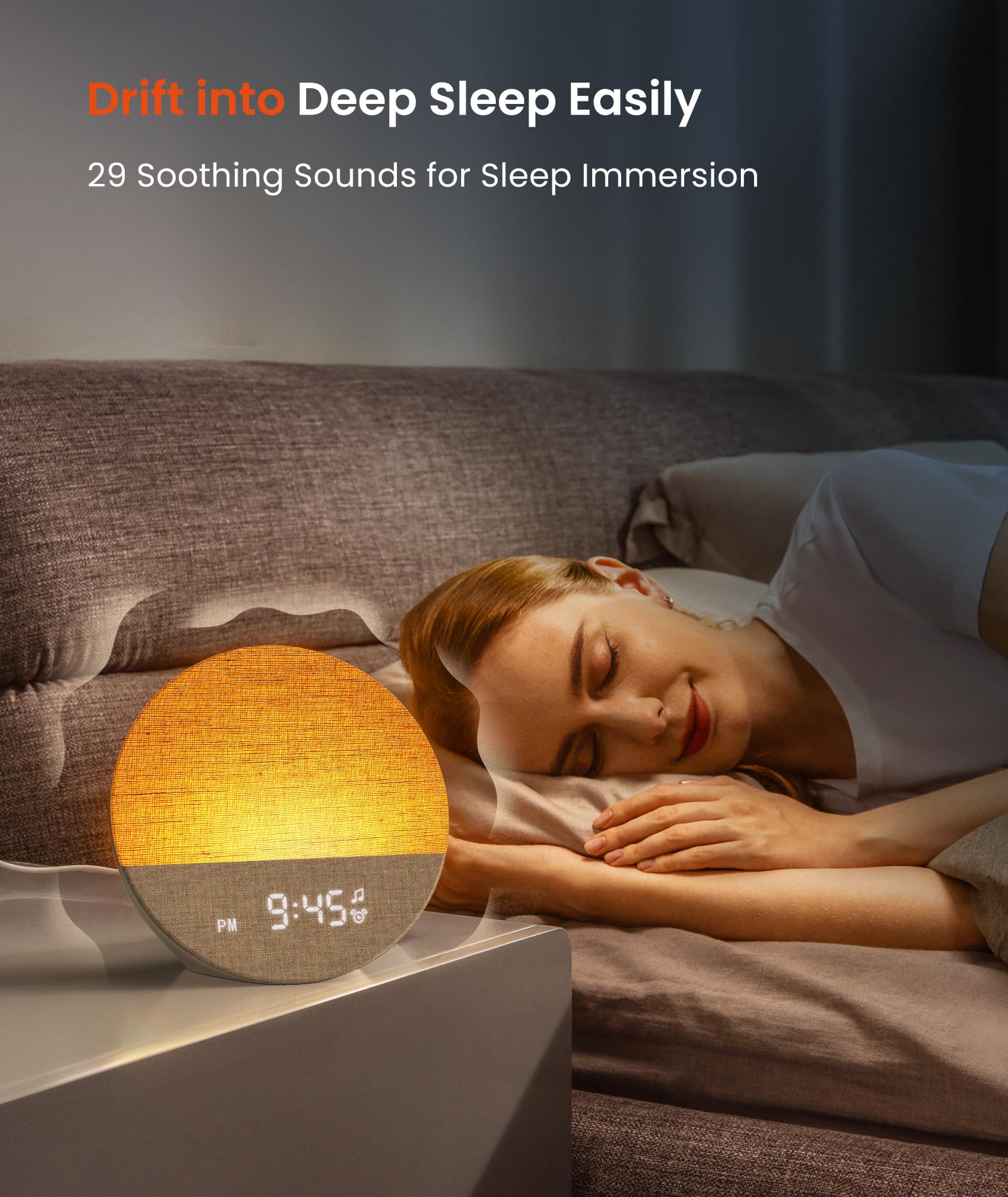 Dreamegg Alarm Clock with Sleep Sounds

