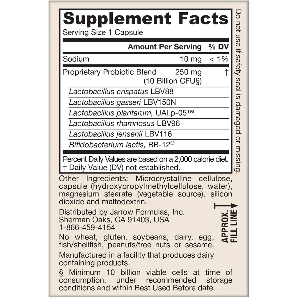 Jarrow Fem-Dophilus Probiotics 10B CFU - Vaginal & Digestive

