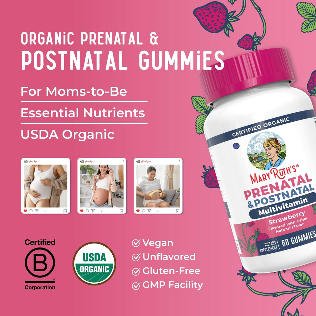 MaryRuth's Organics Prenatal & Postnatal Gummies

