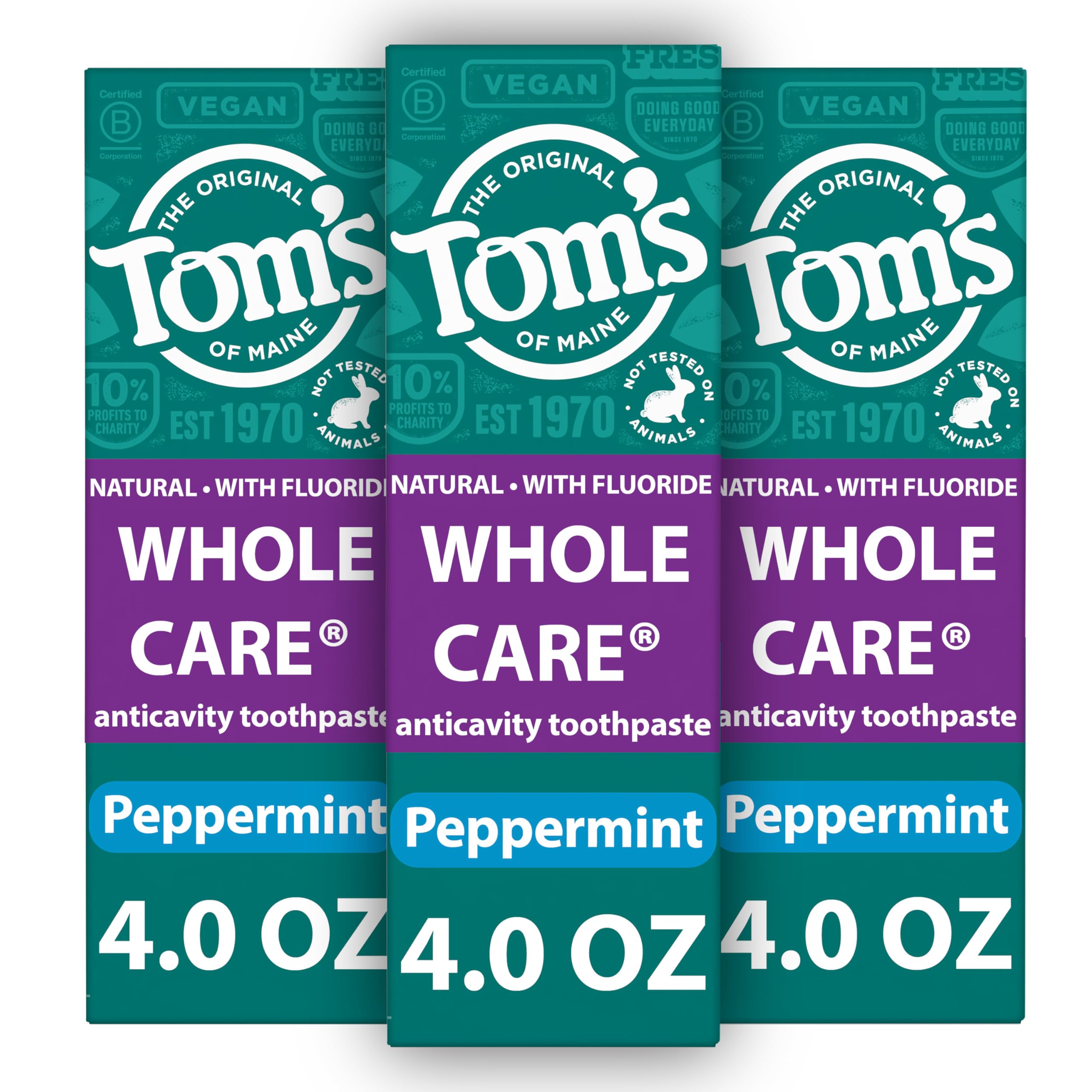 Tom's of Maine Whole Care Natural Fluoride Toothpaste