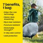 Glad ForceFlex Tall Kitchen Trash Bags 13-Gallon Fresh Clean

